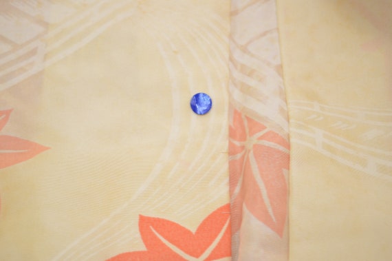 K374 Vintage Silk Kimono Haori Jacket : Shibori R… - image 7