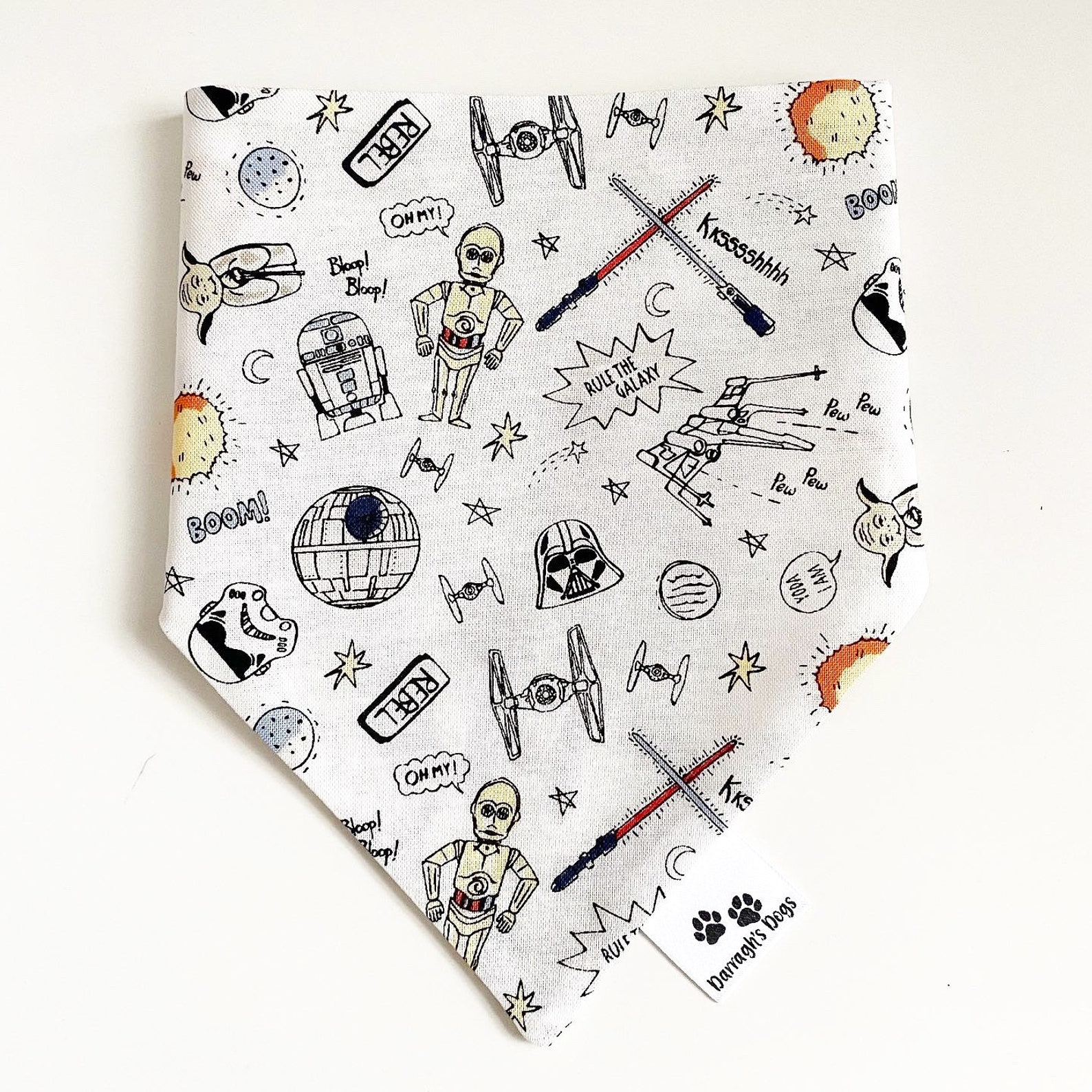 StarPaws Glow-in-the-dark Bandana Over the Collar Star Wars image 1