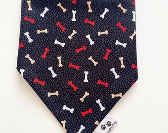 Bone appetite .    Easter dog bandana, slip on collar, matching scrunchies, bow tie available