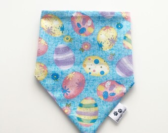 Egg hunt,   Easter dog bandana, slip on collar, matching scrunchies, bow tie available