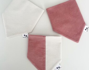 Mix and match slip on collar dog Bandana, matching Scrunchies available