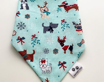 Woofmas, accessori natalizi per cani, set coordinati, bandana per cani con colletto
