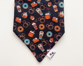 Spice Delight slip on collar Dog bandana and bow tie  set
