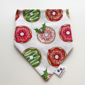 Snownuts, Christmas dog accessories, dog bandana, slip on collar dog bandana
