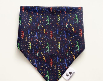 Happy new year  dog accessories sets, bandanas, matching items, slip on collar bandana set