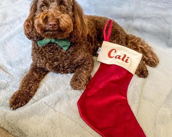 Personalised Christmas stocking, customised hanging Christmas stocking