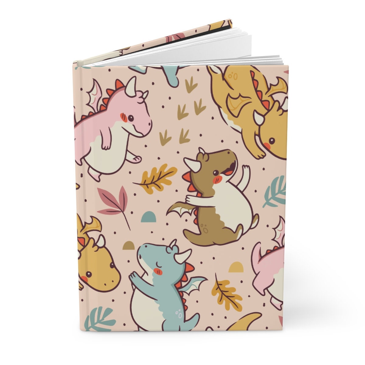 Cute Dragon Notebook, Dragon Journal, Kawaii Dragons Diary, Hardcover ...