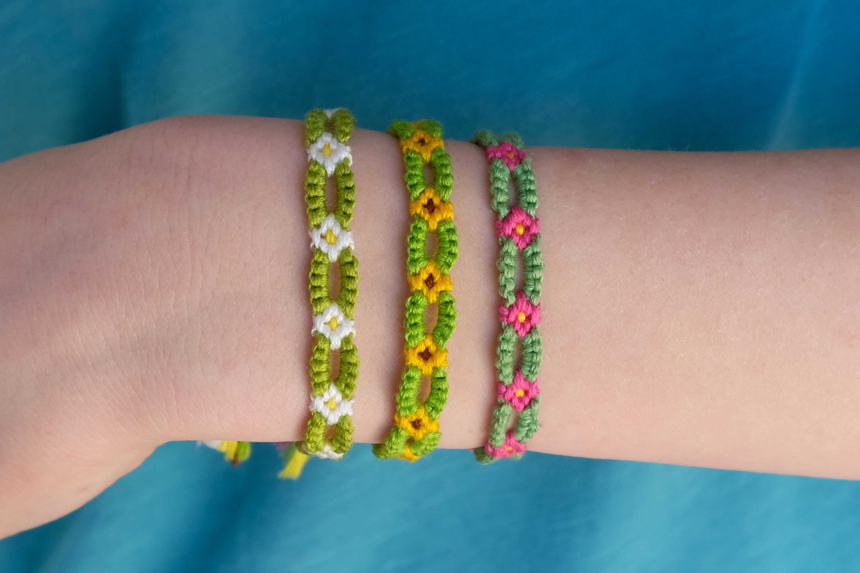 Daisy Chain Friendship Bracelets Etsy UK
