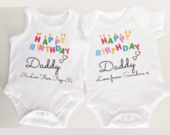uncle Auntie mum Gift for baby shower Handmade personalised baby body grow bodysuit,onesie,newborn Baby girl baby boy outfit dad