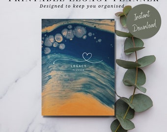 PDF End of Life Planner | Legacy Planner | Emergency Planner | Final Wishes | Funeral Planning | Last Wishes | Estate Planning
