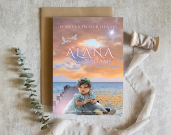 Funeral Program | Baby or Child Funeral Program | Celebration of Life Template | In Loving Memory | Memorial Funeral Template