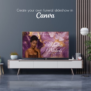 Funeral slideshow | Funeral slideshow template | Memorial video template| Celebration of life slideshow | Funeral slide show |Life tribute