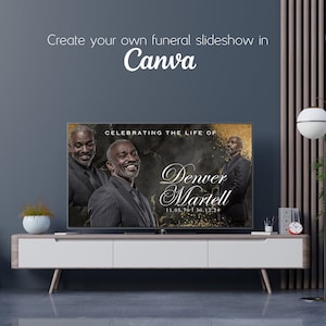 Funeral slideshow | Funeral slideshow template | Memorial video template| Celebration of life slideshow | Funeral slide show |Life tribute