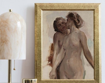 Symbolic Dance Art Print: Jan Ciągliński, LGBTQ+ Romantic Home Decor