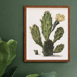 Birnenkaktus, Vintage botanischer Druck, 1680 Fine Art Print, Vintage Pflanzendruck, Kaktus Kunstwerk, Kaktus Poster