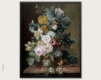 Floral Still Life Art Print: Eelke Jelles Eelkema Painting