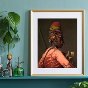 Bashi Bazouk, Arte de 1869, Arte de Jean-Léon Gérôme, Pintura clásica, Decoración de pared con pintura vintage, Soldado otomano uniformado
