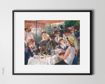 Luncheon of the Boating Party by Renoir, Fine Art Print