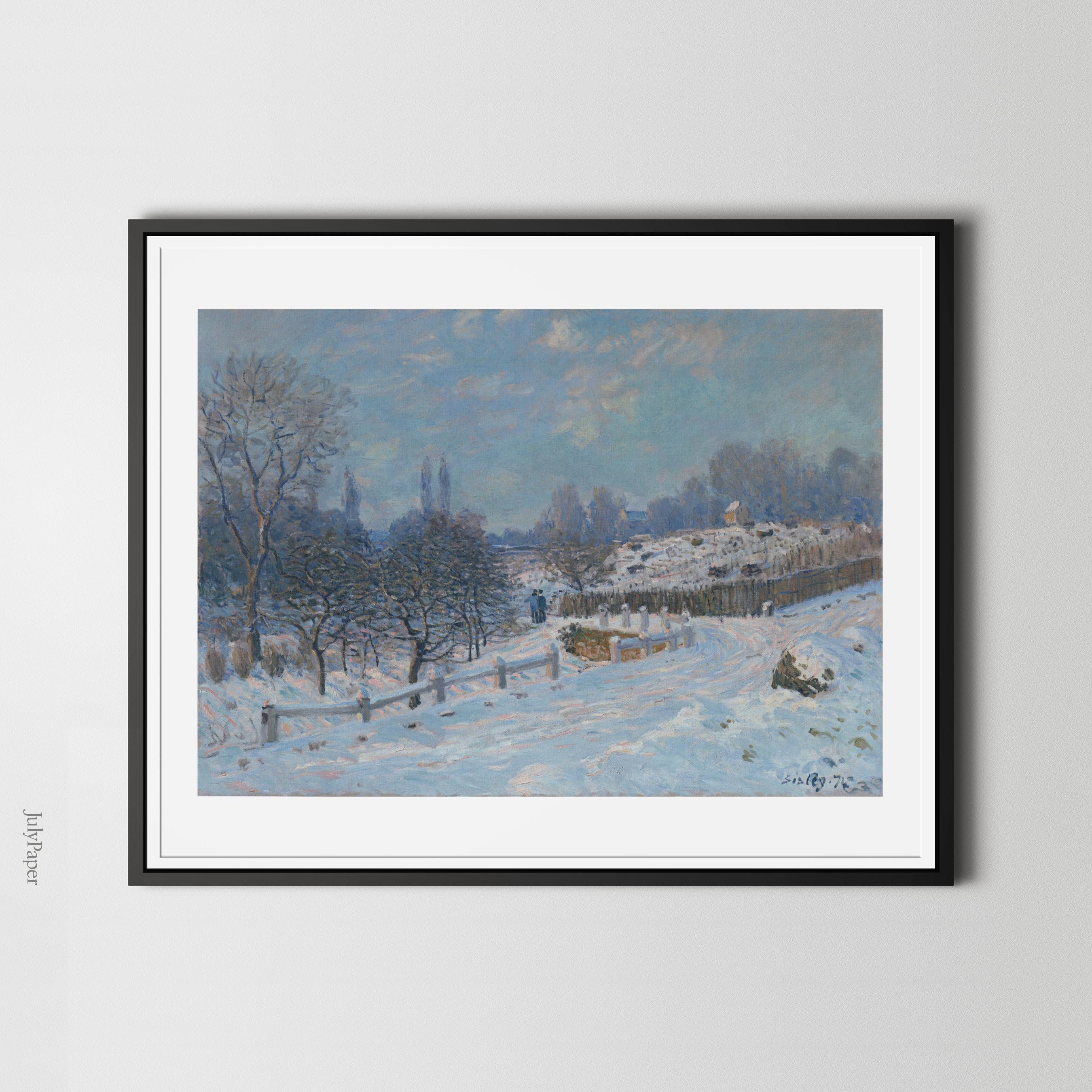 絵画】 ロシア 雪景色 風景画 ウッドバーニング