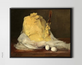 Antoine Vollon Butter Painting: French Food Still Life Art Print