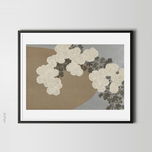 Kamisaka Sekka Chrysanthemum Print: Japanese Art Poster, Vintage Illustration
