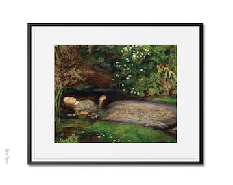 Ophelia Art Print: Millais Pre-Raphaelite Fine Art