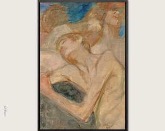 Queer Figure Art Print Intimate Figurative Painting