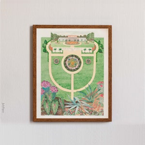Elgin Botanical Gardens Print: Vintage New York Garden Wall Art