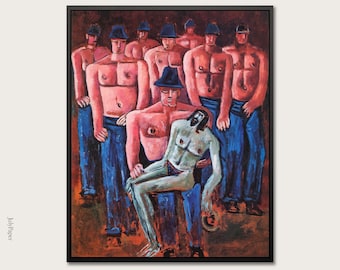 Marsden Hartley Christ Held by Half Naked Men Print Queer Art