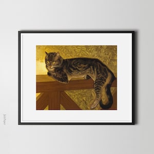 Summer: Cat on a Balustrade by Théophile Steinlen, Cat Painting, Fine Art Print
