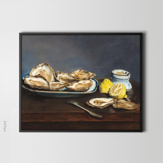 Edouard Manet Oysters Painting Art Print: Gallery Wall Decor