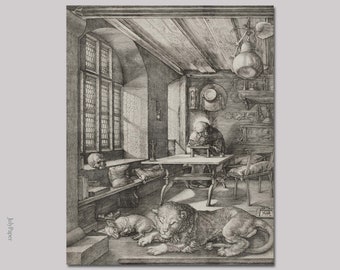 デューラーの復刻銅版画『書斎の聖アントニウス』 il_340x270.3329688594_rlv2.jpg