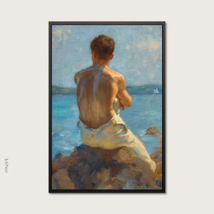 Le phare d'Henry Scott Tuke, impression d'art queer