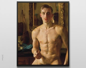 Vintage Queer Art Print: The Boxer by Konstantin Somov