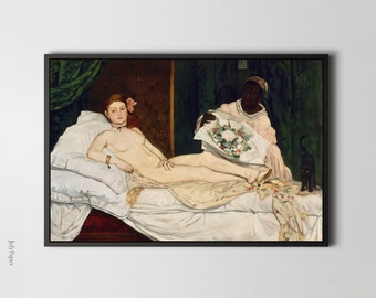 Manet's Olympia Art Print: Famous Fine Art Reproduction