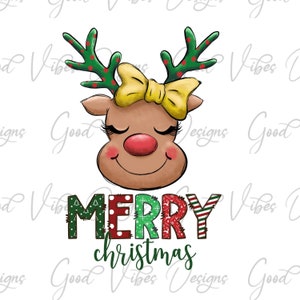 Süßes Rentier Merry Christmas PNG Download, Süßes Rentier png, Weihnachten Rentier png, Süßes Weihnachts shirt, Baby 1. Weihnachten png,