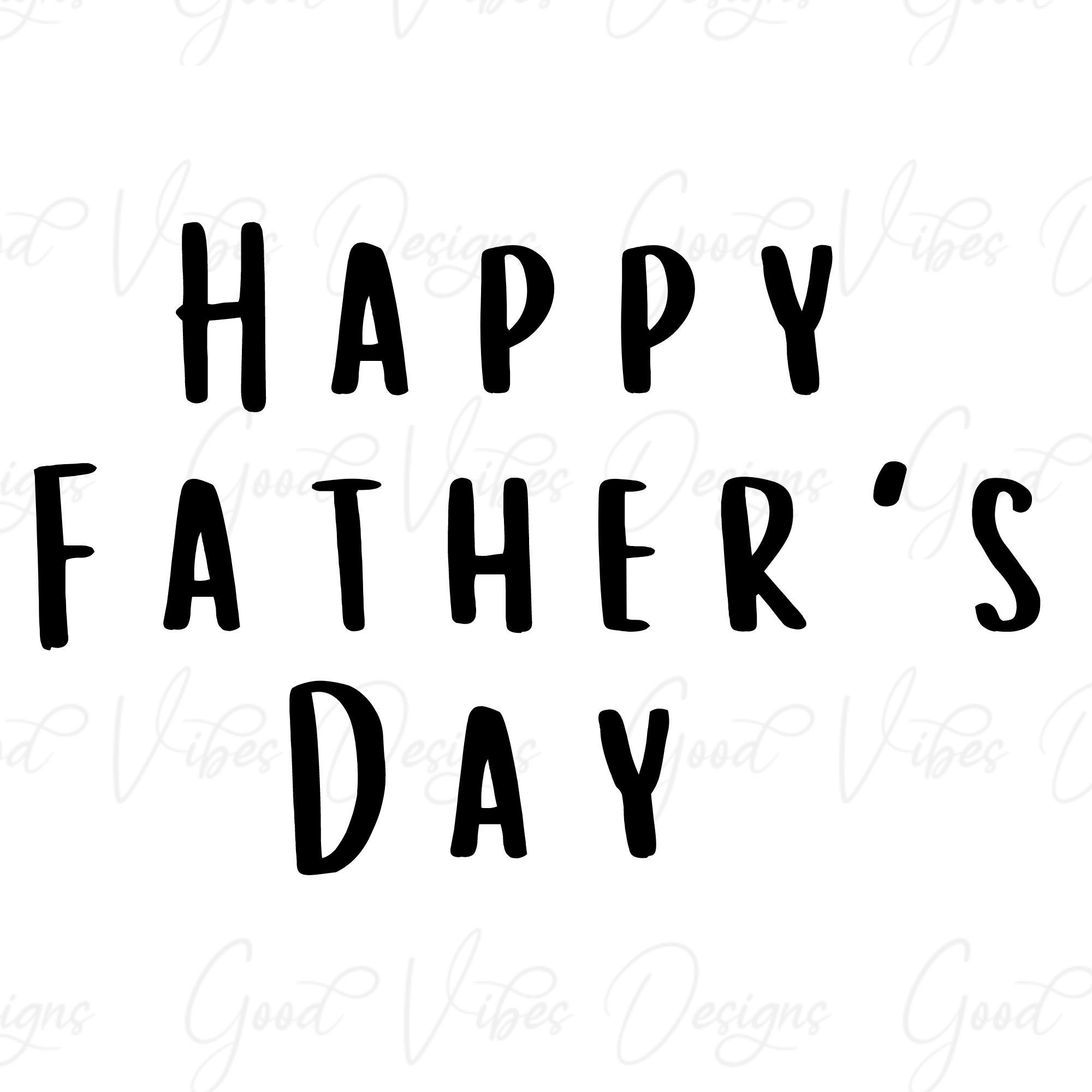 Happy Father's Day SVG & PNG Download Father's Day | Etsy