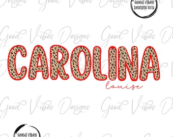 Custom Name png, Personalized Name PNG, PNG Personalized Design, Personalized png, Leopard custom png, Girl name PNG, Leopard Red png