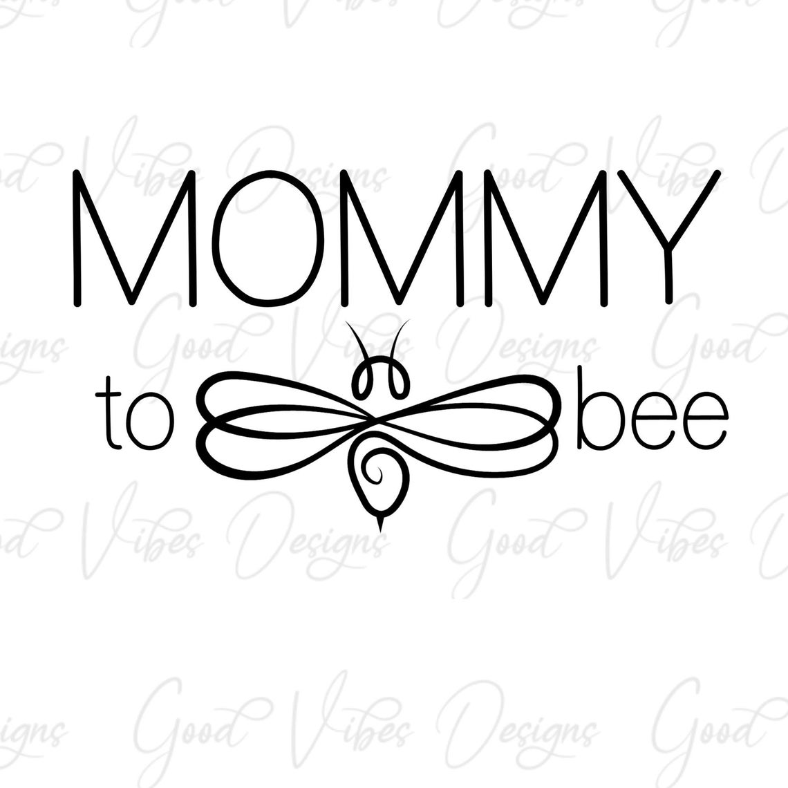 Baby Shower Invitation MOMMY to Bee PNG Download Print | Etsy