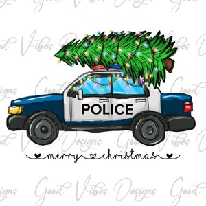 Police Car Christmas shirt, Merry Christmas Police Car png, Kids Police Car Merry Christmas PNG, Police Wife png, Boy Police Christmas png