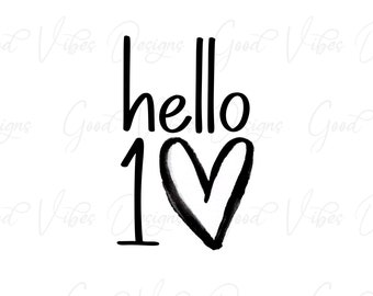 Hola 10 - SVG & PNG Descargar - Camiseta de 10 años - Camisa de cumpleaños de 10 años - Cumpleaños de diez años - cumpleaños de niña svg - 10 años svg