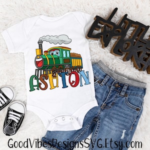 Custom Name Train PNG, Boy Train sublimation, Train Name sublimation, colorful Train font name png, Personalized Train Name design shirt png