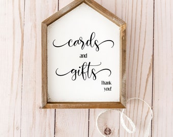Cards & Gifts Sign svg, Cards svg, Gifts svg, Wedding Sign svg, Party Sign svg Files for Cricut, Vinyl Cut Files, SVG/PNG
