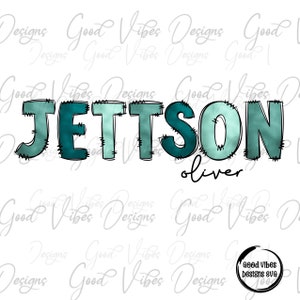 Custom Name PNG, Boy sublimation digital download, Green Letter Name sublimation, Green font name png, Personalized Name shirt sign png