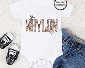 Custom Duck Camo Name PNG, Boy sublimation digital download, Camo Letter Name sublimation, Camo font name png, Personalized Name shirt png