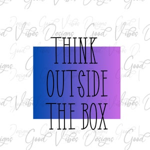 think outside the box png, probably over-thinking everything PNG Download, funny png, inspirational quote png, OCD png, stress anxiety png