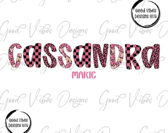 Custom Name png, Personalized Name PNG, PNG Personalized Design, Personalized png, Leopard custom png, Girl name PNG, Leopard Bow pink png