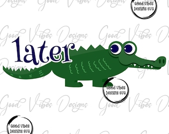 Later Gator PNG, Funny Alligator PNG, Sarcastic Animal Shirt, Southern Saying Tee, Retro Gator Shirt, Florida funny Graphic Tee