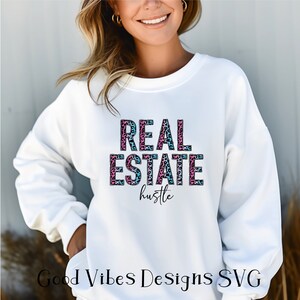 Real Estate Hustle Leopard Font PNG Download, Realtor Sublimation Download, Real Estate Agent, Real Estate Apparel, Realtor, Real Estate Tee