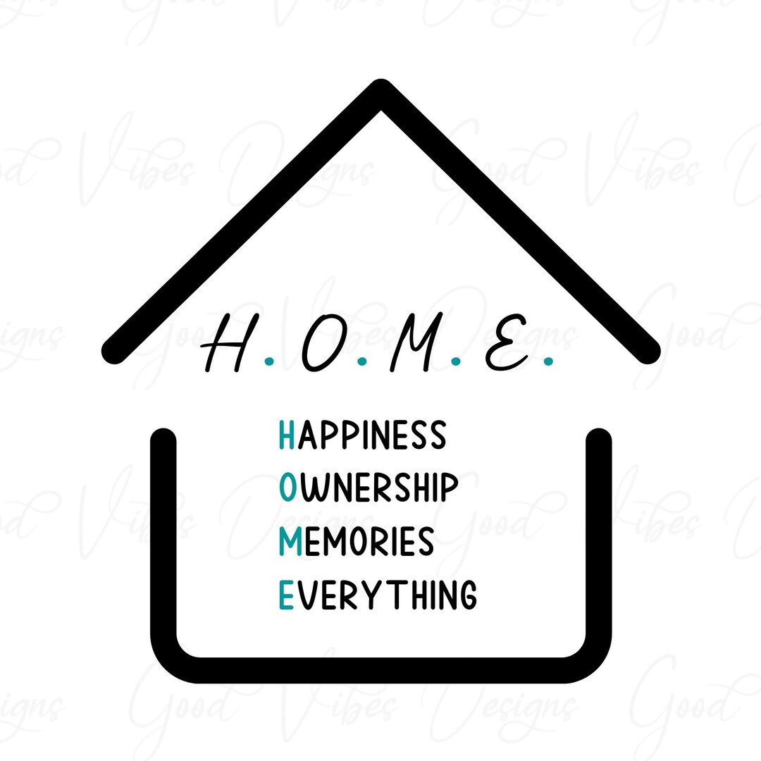 H.O.M.E. SVG, Gift for New Home Buyers Svg, Home Decor Svg, New House